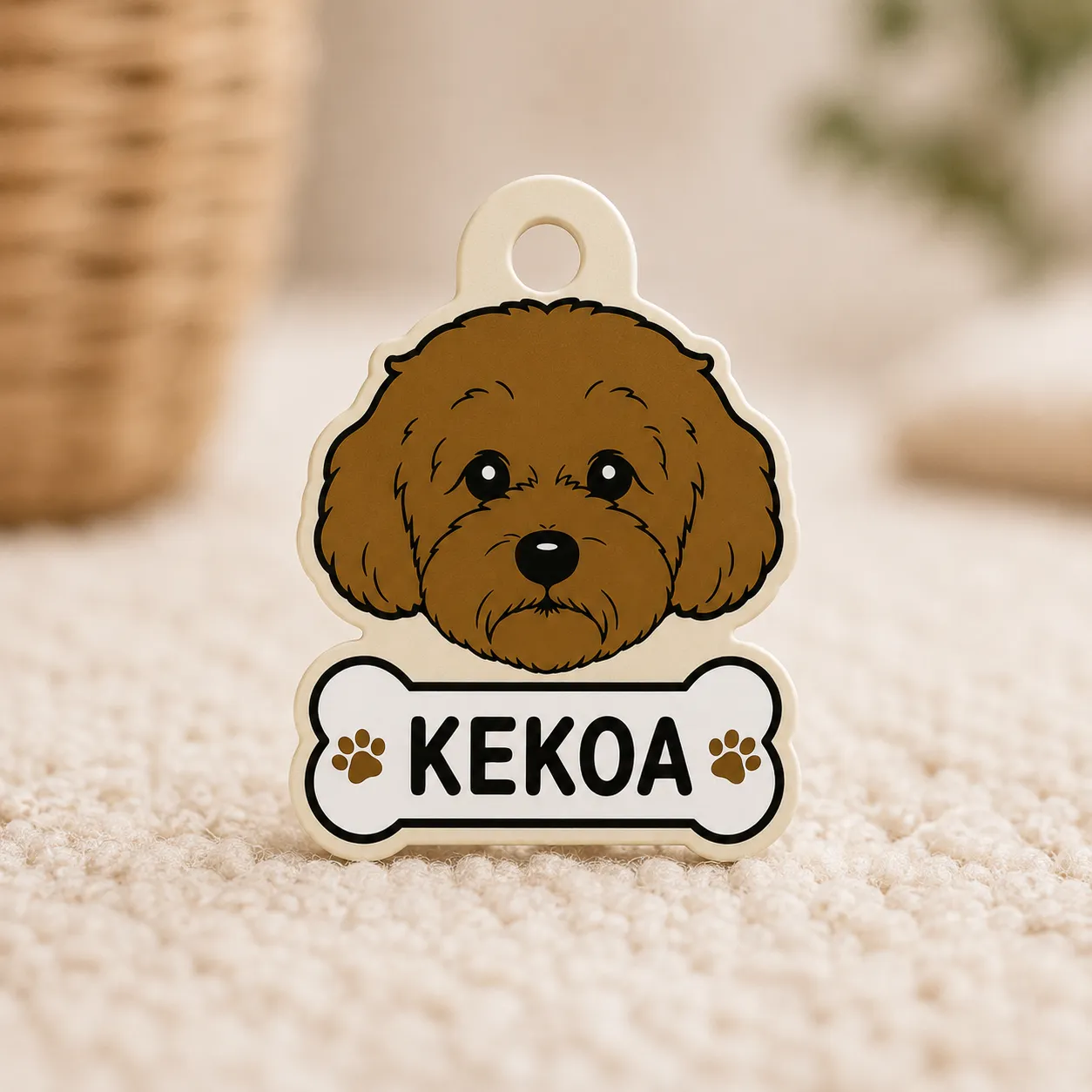 Custom Pet Portrait Dog Tag