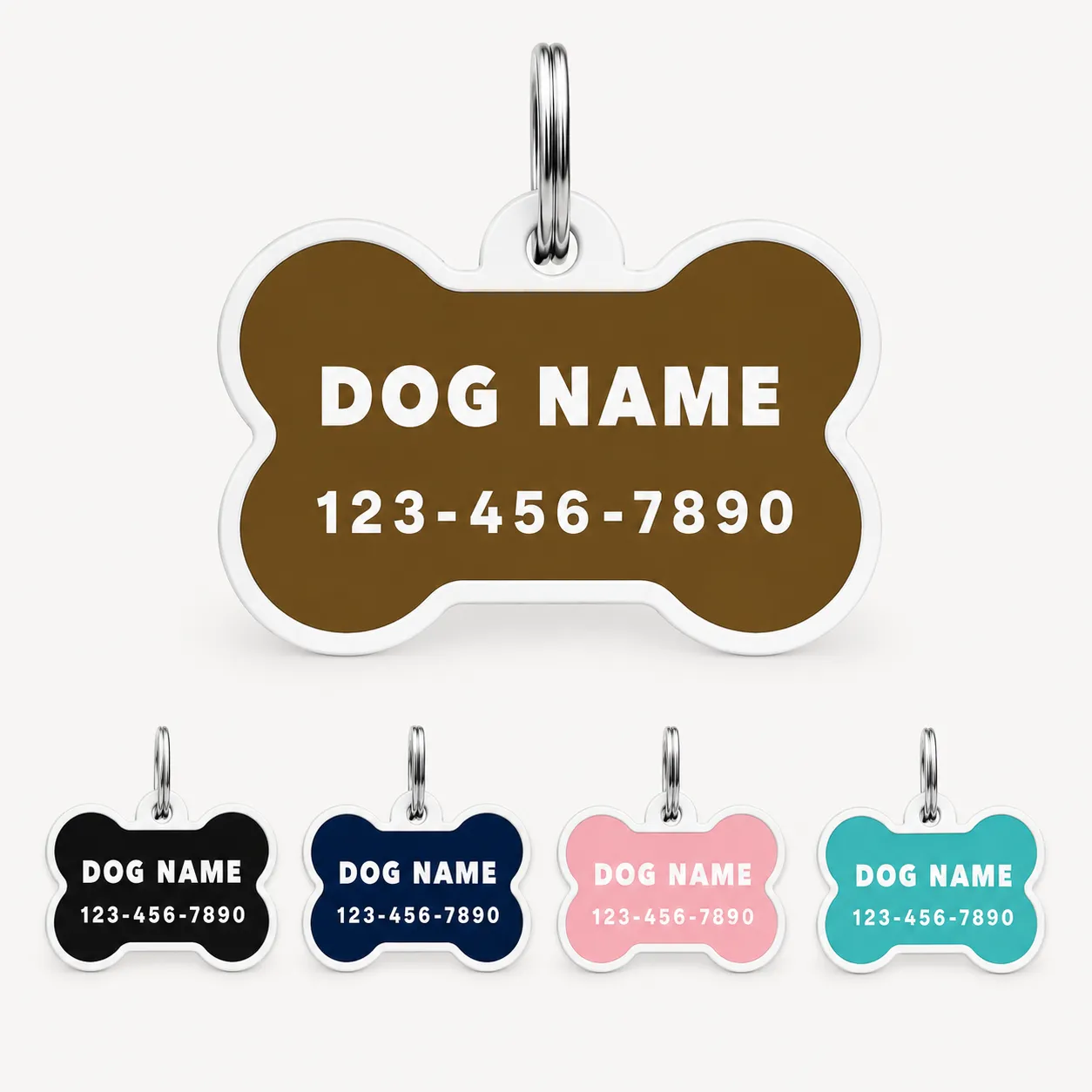 Personalized Bone-Shaped Dog Tag